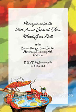 Crawfish Boil Invitations Louisiana Invitations - Cajun Invitations